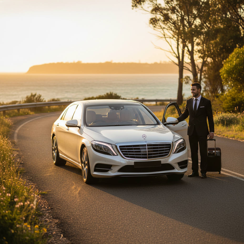 Limousine Hire in Adelaide — luxury chauffeur landing hero
