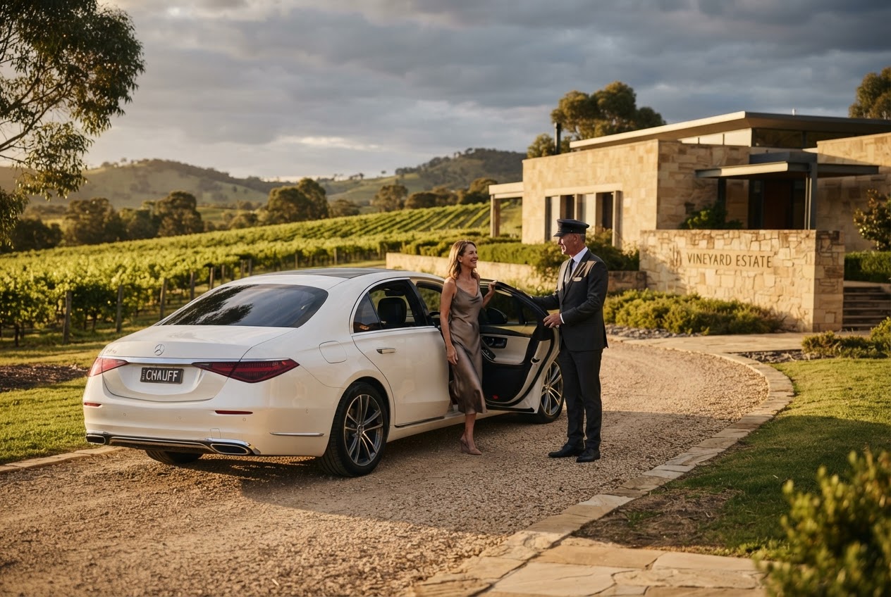 Winery Tours in Darwin — luxury chauffeur landing hero