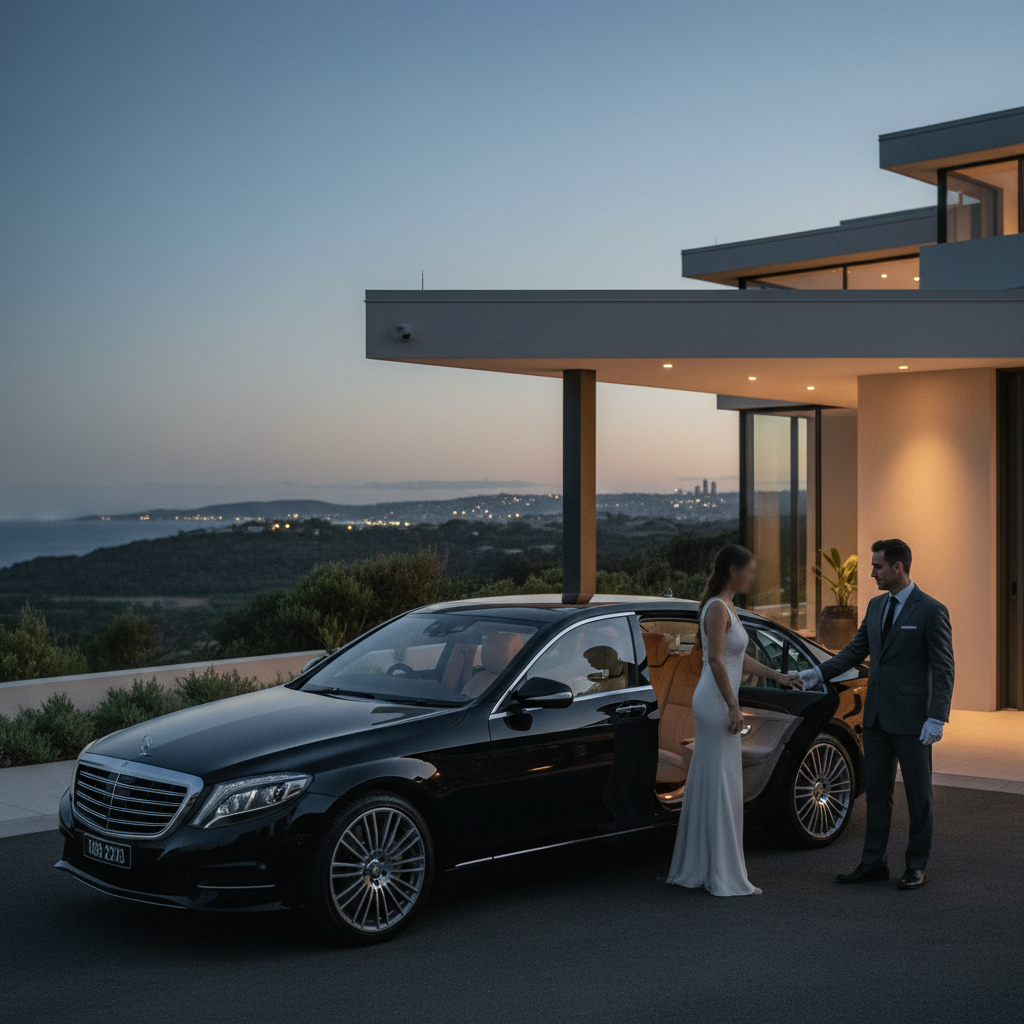 Limousine Hire in Newcastle — luxury chauffeur landing hero