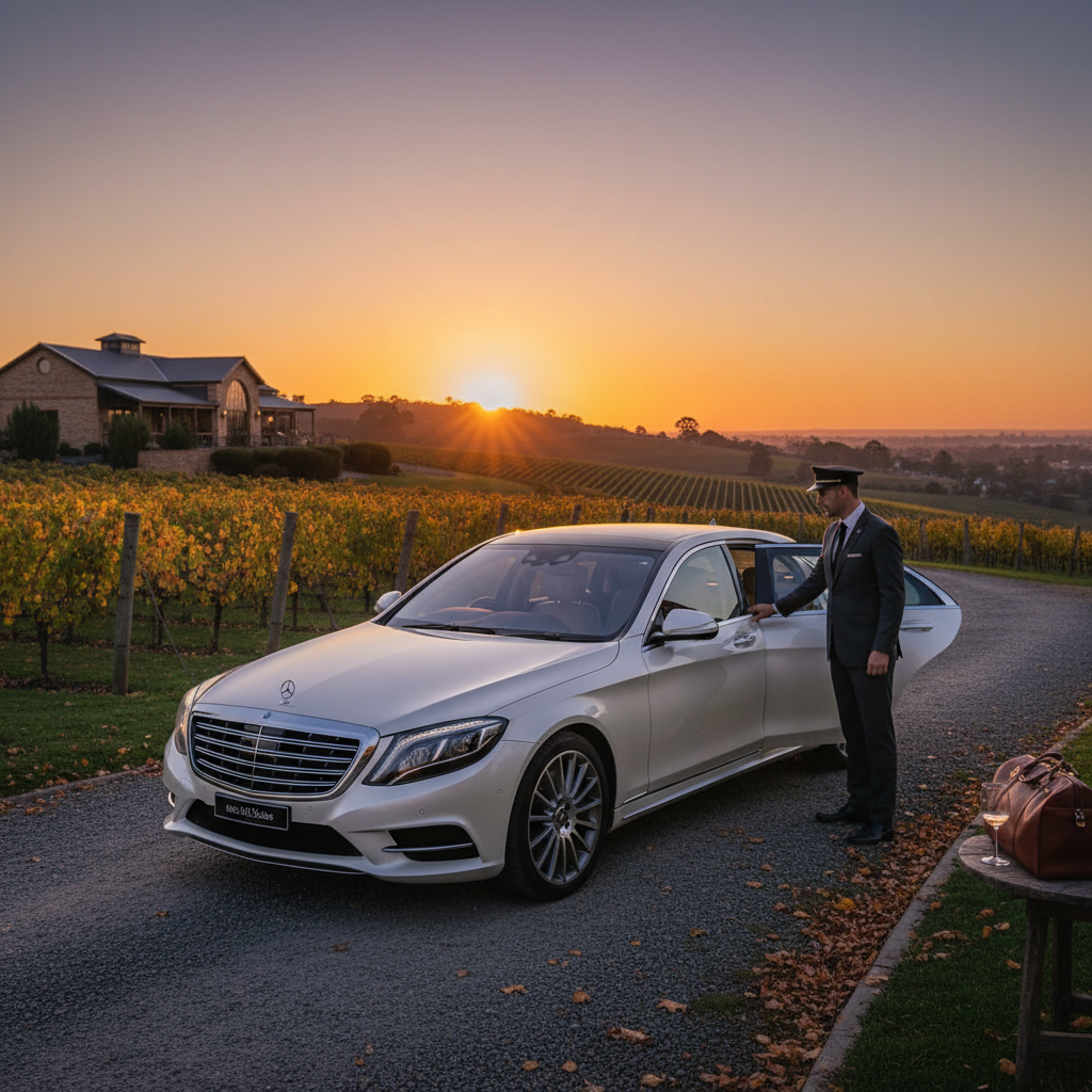 Winery Tours in Newcastle — luxury chauffeur landing hero