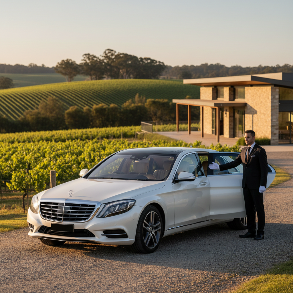 Winery Tours in Newcastle — luxury chauffeur landing hero