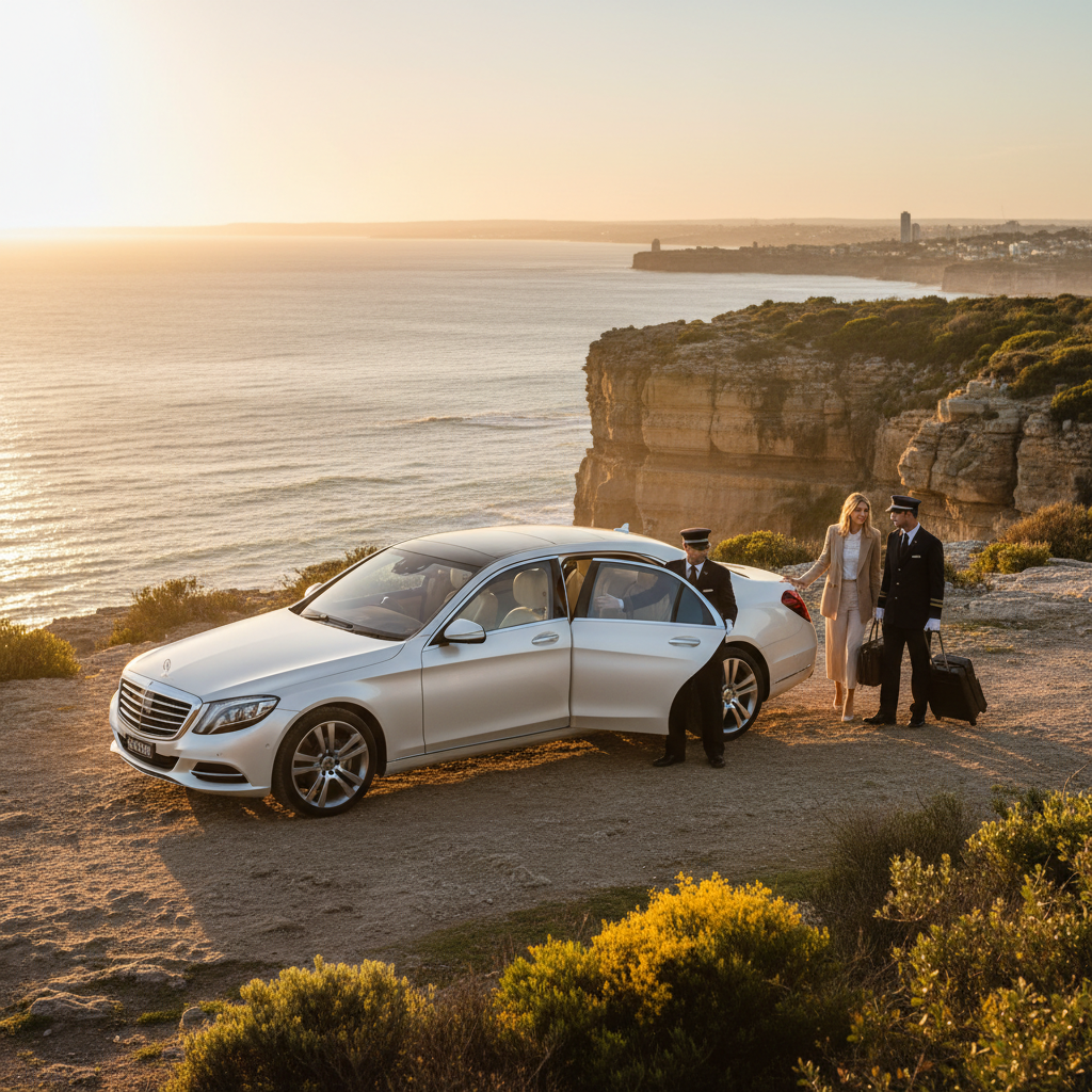 Limousine Hire in Perth — luxury chauffeur landing hero