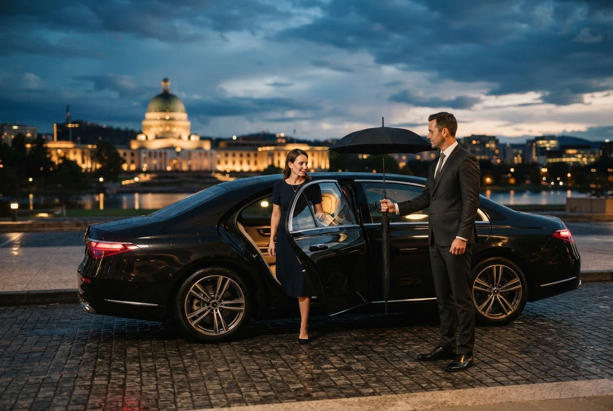 executive car service Canberra — editorial blog hero for luxury chauffeur readers
