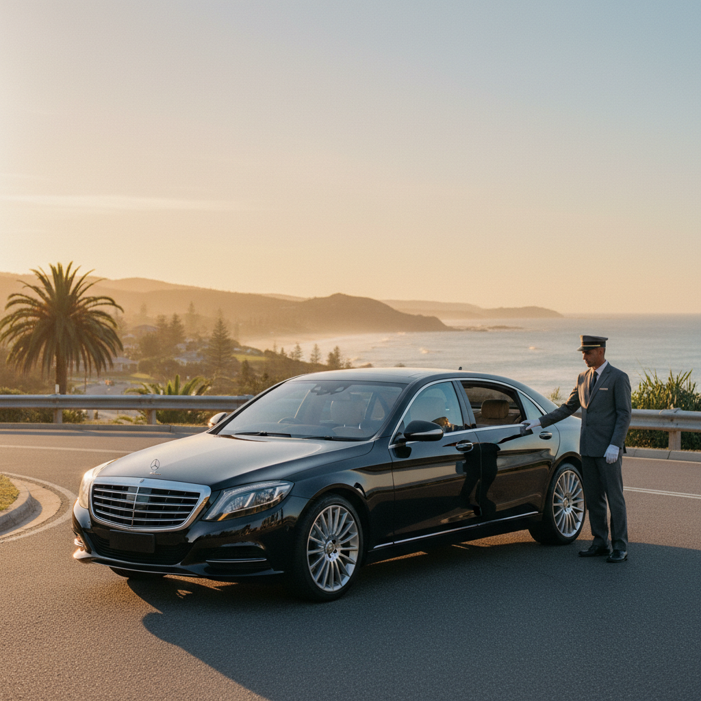 luxury limousine Sunshine Coast — editorial blog hero for luxury chauffeur readers