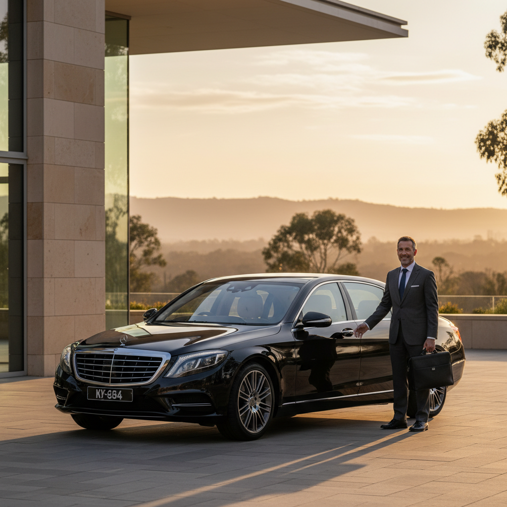 corporate chauffeur Canberra — editorial blog hero for luxury chauffeur readers