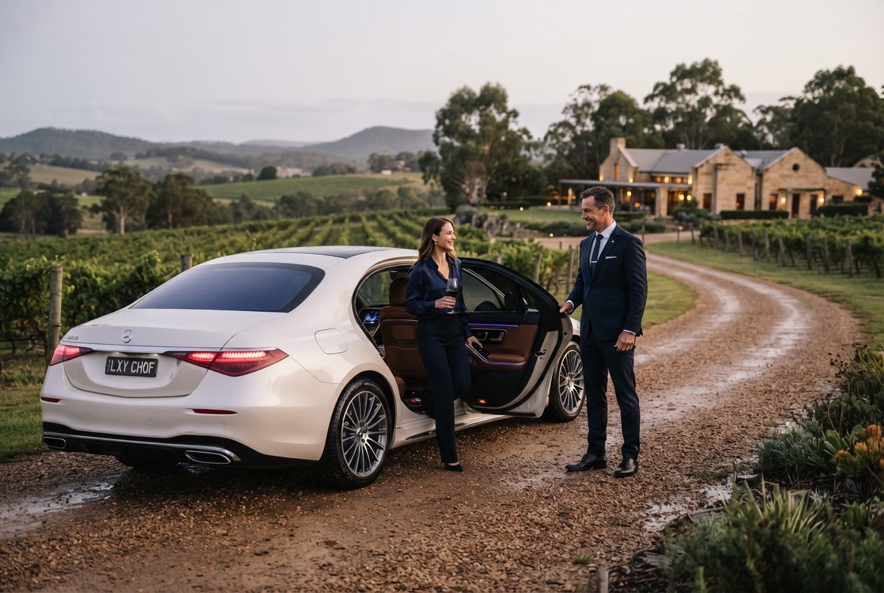 winery tour chauffeur Newcastle — editorial blog hero for luxury chauffeur readers