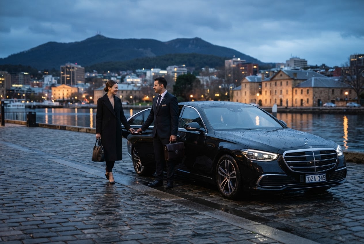 corporate chauffeur Hobart — editorial blog hero for luxury chauffeur readers