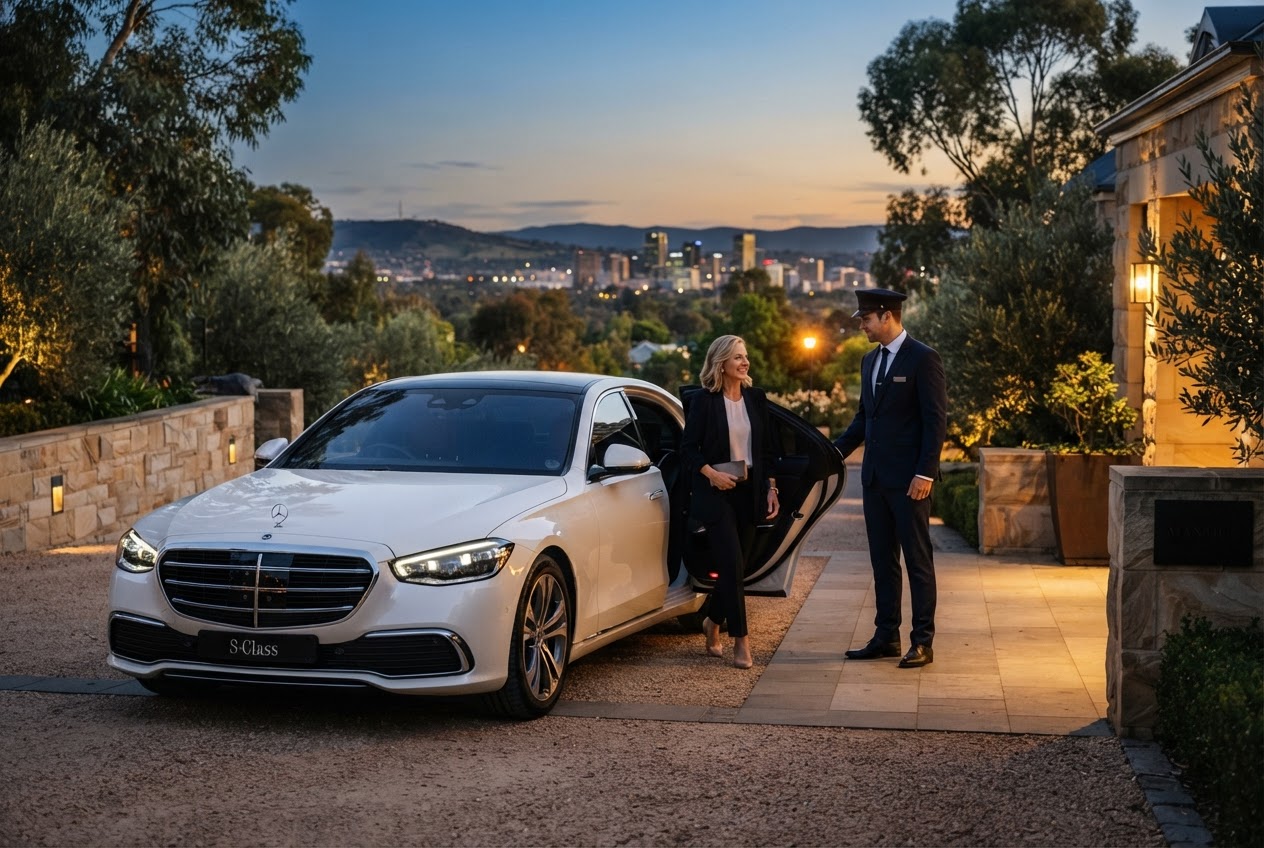executive car service Adelaide — editorial blog hero for luxury chauffeur readers