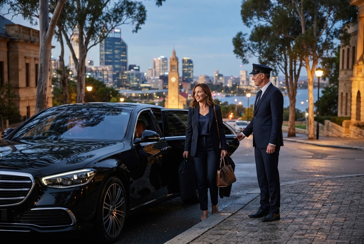 executive car service Perth — editorial blog hero for luxury chauffeur readers