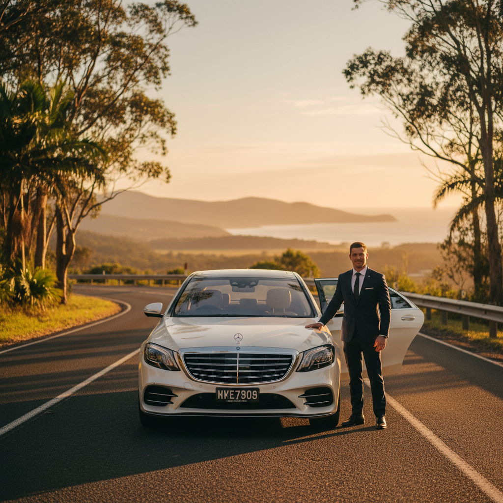 executive car service Sunshine Coast — editorial blog hero for luxury chauffeur readers