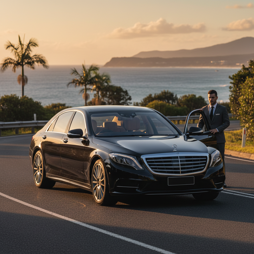 luxury limousine Sunshine Coast — editorial blog hero for luxury chauffeur readers