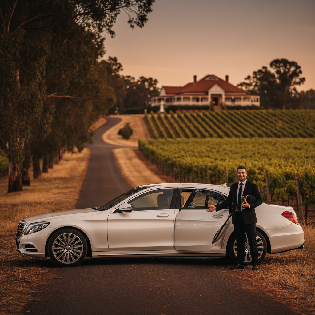 winery tour chauffeur Brisbane — editorial blog hero for luxury chauffeur readers