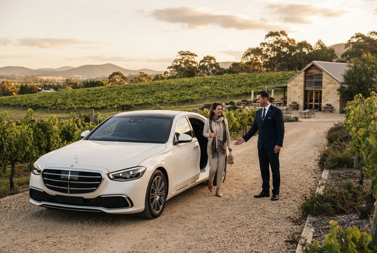 winery tour chauffeur Hobart — editorial blog hero for luxury chauffeur readers